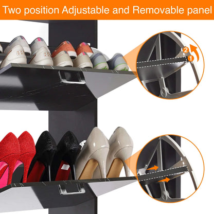 2 Drawer Slim Shoe Storage Cabinet